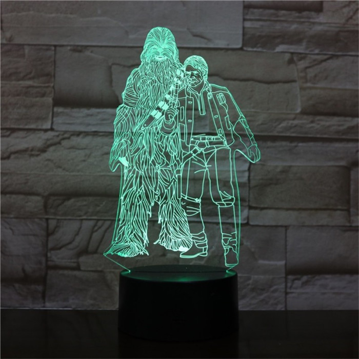 Két Jó barát 3D led lámpa