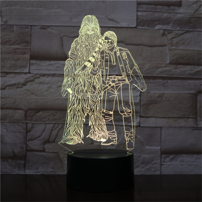 Két Jó barát 3D led lámpa