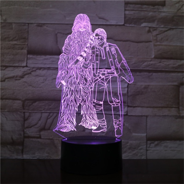 Két Jó barát 3D led lámpa