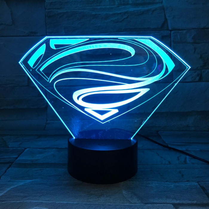 SMan 7 színű 3D led lámpa