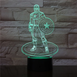 A Kapitány 3D led lámpa