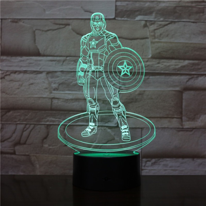 A Kapitány 3D led lámpa