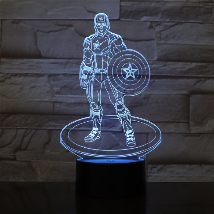 A Kapitány 3D led lámpa