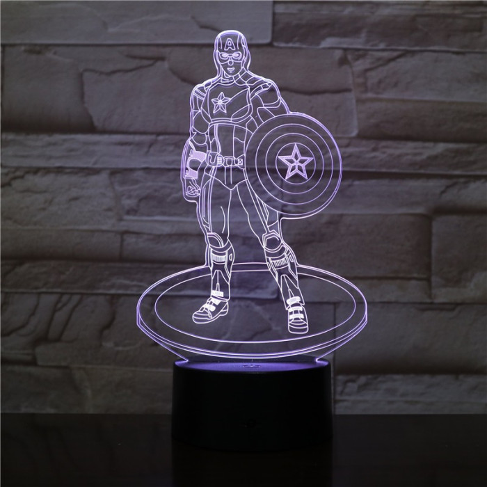 A Kapitány 3D led lámpa