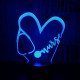 Doktor Love 7 színű 3D led lámpa