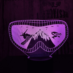 Sí szemüveg 7 színű 3D led lámpa