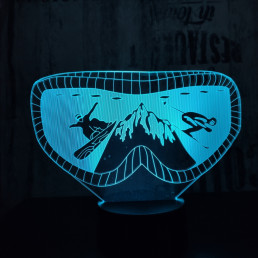 Sí szemüveg 7 színű 3D led lámpa
