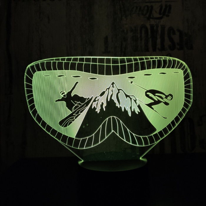 Sí szemüveg 7 színű 3D led lámpa