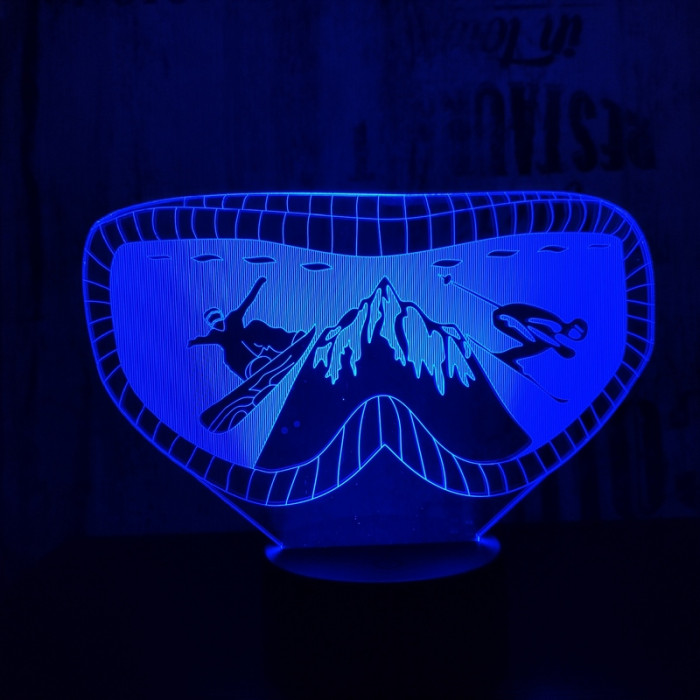 Sí szemüveg 7 színű 3D led lámpa
