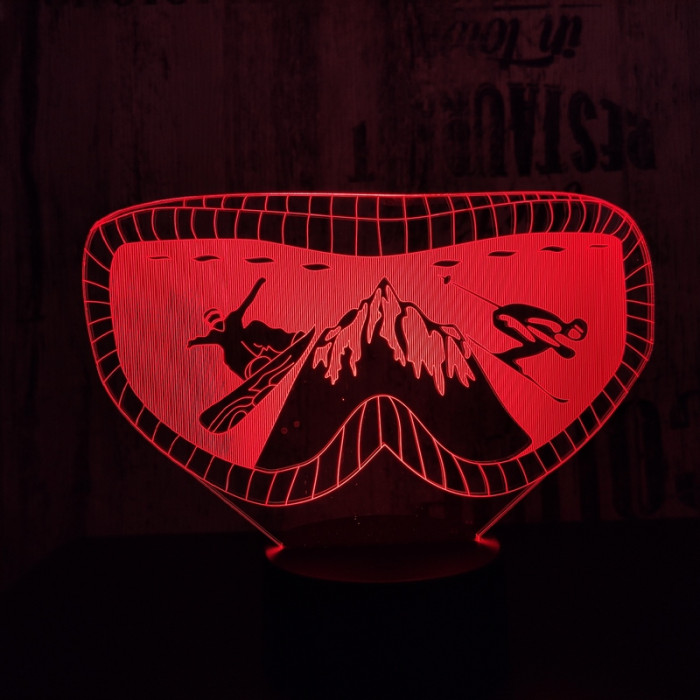 Sí szemüveg 7 színű 3D led lámpa