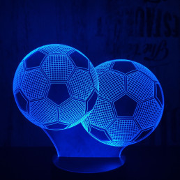 Focilabdák 7 színű 3D led lámpa