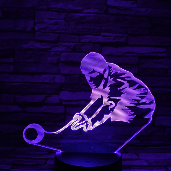 Biliárd 7 színű 3D led lámpa