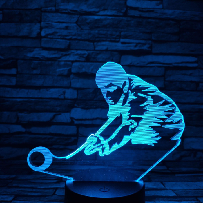 Biliárd 7 színű 3D led lámpa