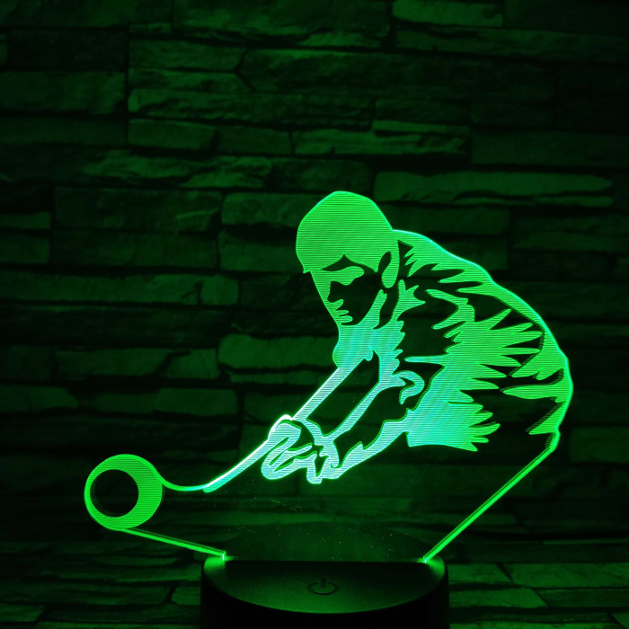 Biliárd 7 színű 3D led lámpa
