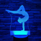 Tornász lány 7 színű 3D led lámpa