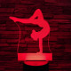 Tornász lány 7 színű 3D led lámpa