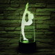 Tornász lány 7 színű 3D led lámpa