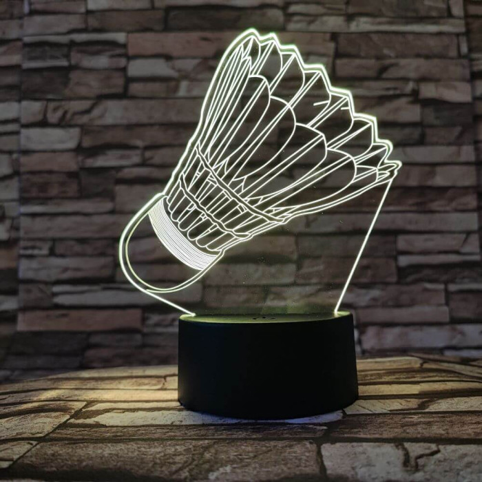 Tollaslabda 3D led lámpa