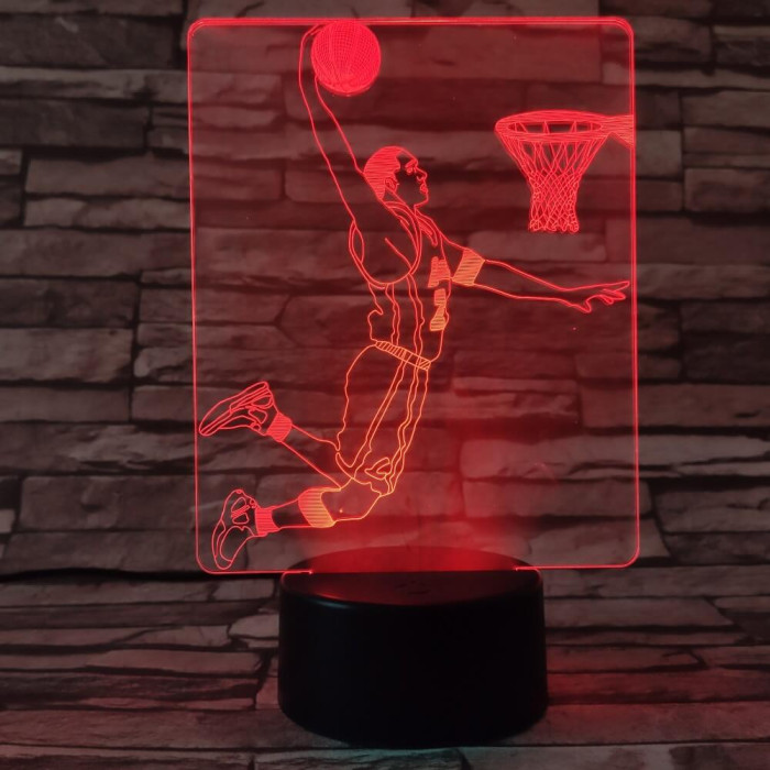 Kosaras 7 színű  3D led lámpa