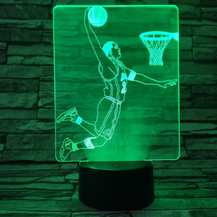 Kosaras 7 színű  3D led lámpa