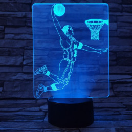 Kosaras 7 színű  3D led lámpa