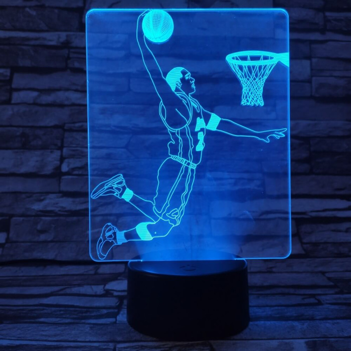 Kosaras 7 színű  3D led lámpa