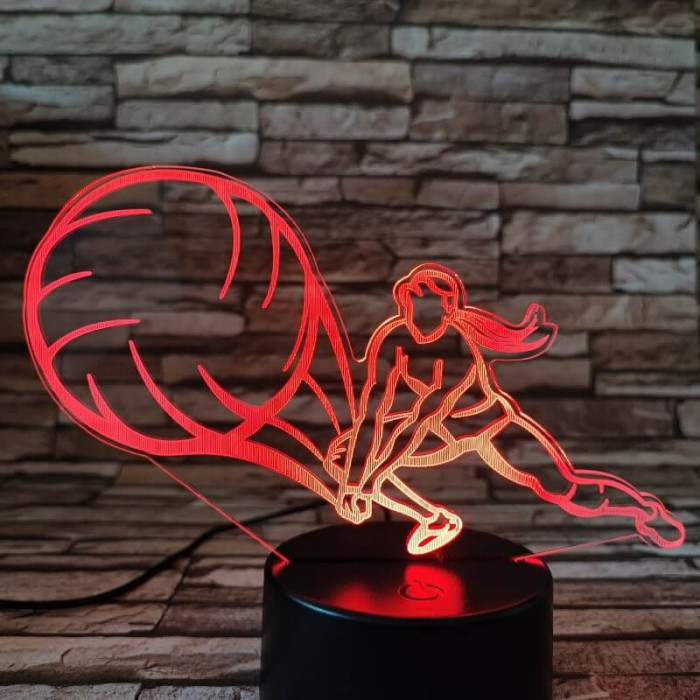 Röplabda játék 7 színű 3D led lámpa