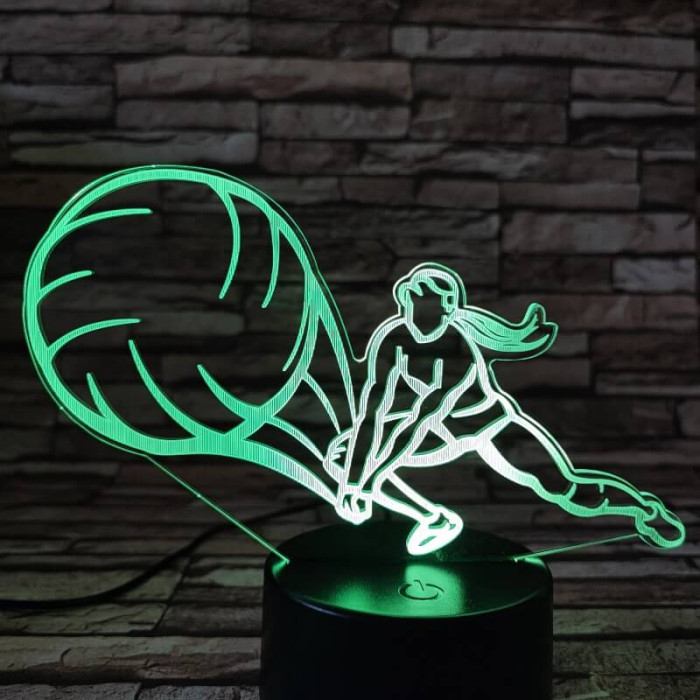 Röplabda játék 7 színű 3D led lámpa