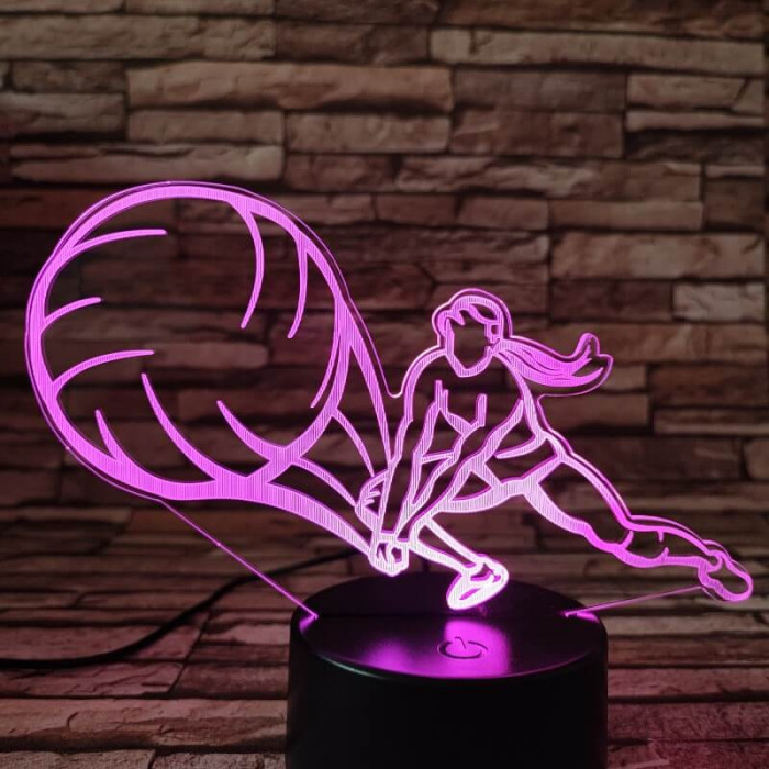 Röplabda játék 7 színű 3D led lámpa