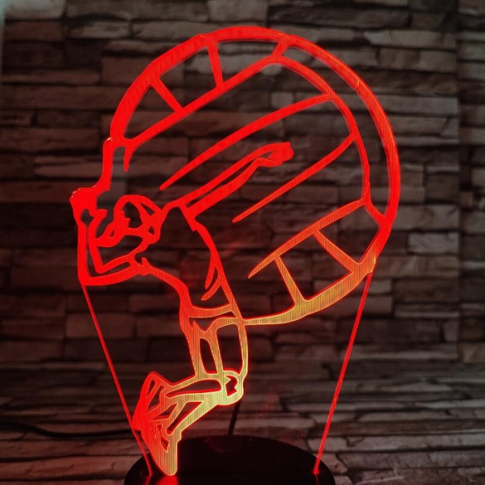 Röplabda lebegtetett nyitás 7 színű 3D led lámpa