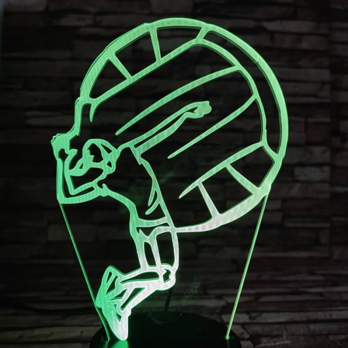Röplabda lebegtetett nyitás 7 színű 3D led lámpa