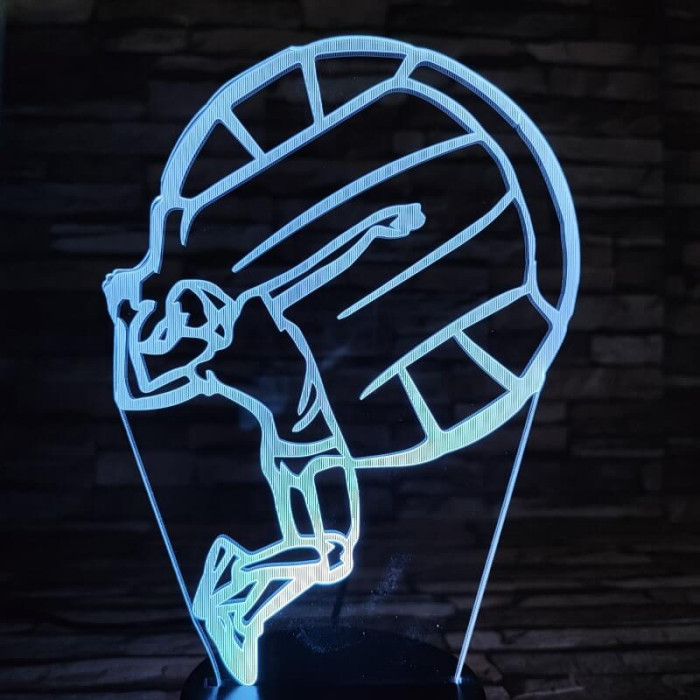 Röplabda lebegtetett nyitás 7 színű 3D led lámpa
