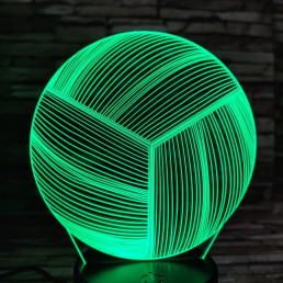 Röplabda 7 színű 3D led lámpa