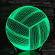 Röplabda 7 színű 3D led lámpa