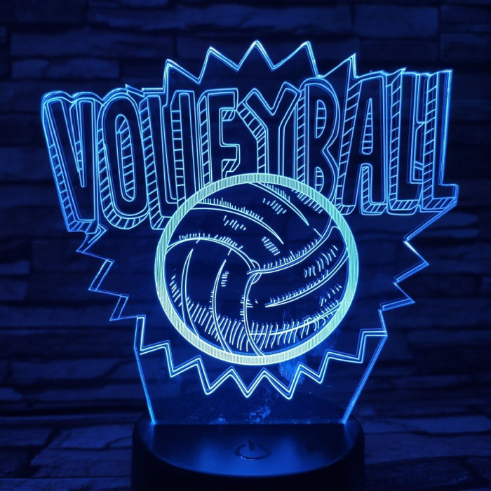 Röplabda 3D led lámpa