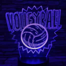 Röplabda 3D led lámpa