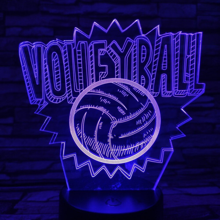 Röplabda 3D led lámpa