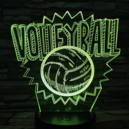 Röplabda 3D led lámpa