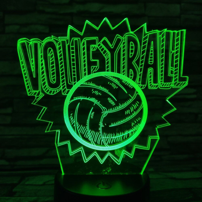 Röplabda 3D led lámpa