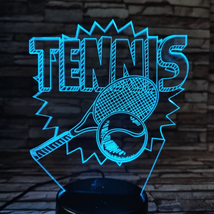 Tenisz játék 3D led lámpa