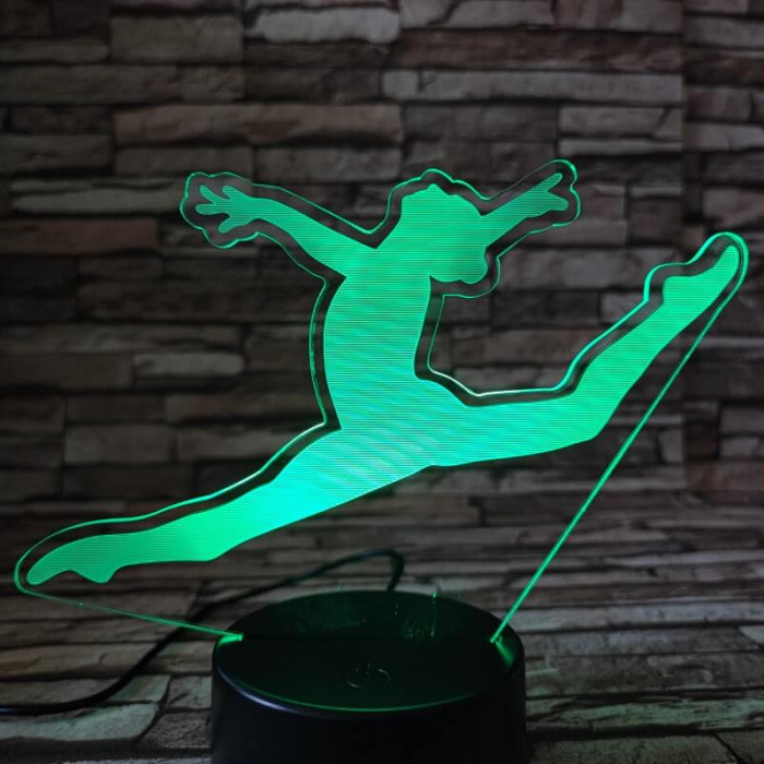 Női torna 7 színű 3D led lámpa