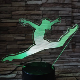 Női torna 7 színű 3D led lámpa