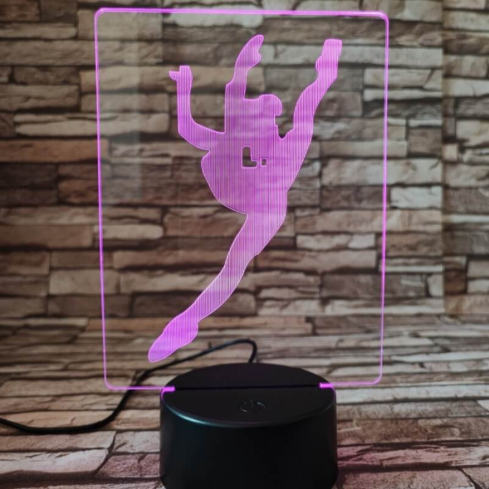 Tornász 7 színű 3D led lámpa