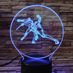 Kardozó-párbajtőr 7 színű  3D led lámpa