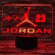 M. Jordan 7 színű  3D led lámpa