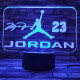 M. Jordan 7 színű  3D led lámpa