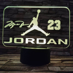 M. Jordan 7 színű  3D led lámpa