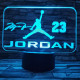 M. Jordan 7 színű  3D led lámpa