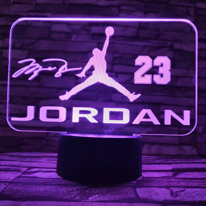 M. Jordan 7 színű  3D led lámpa