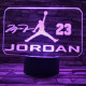 M. Jordan 7 színű  3D led lámpa